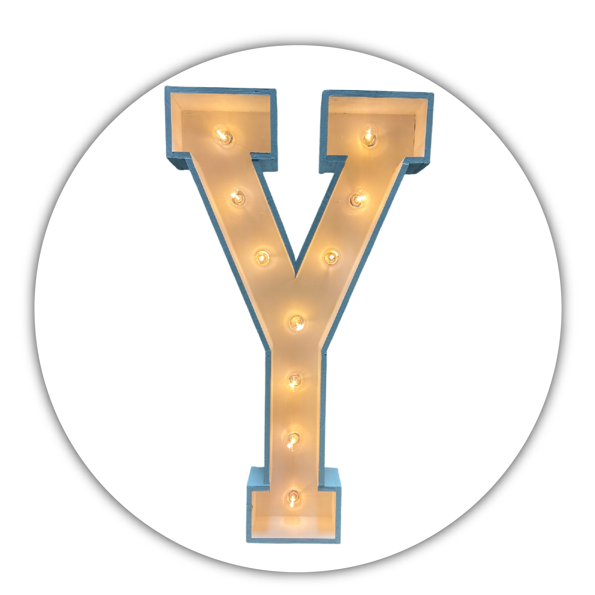 Lichtletter "Y"